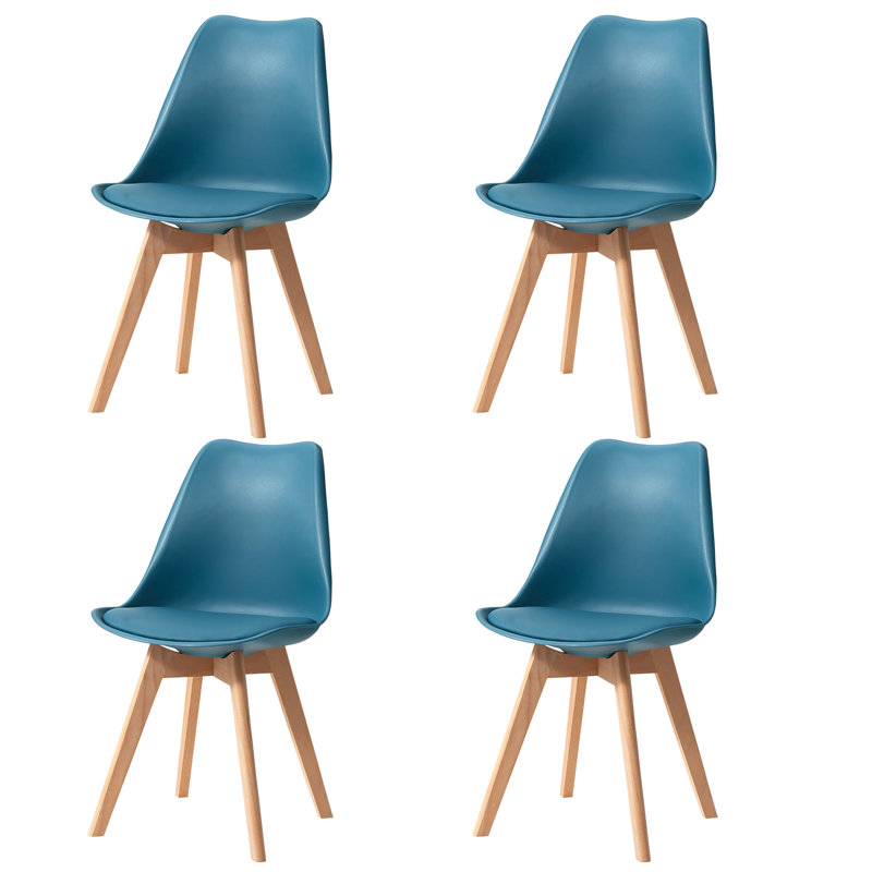 Quade Upholstered Dining Chair, Blue, 4