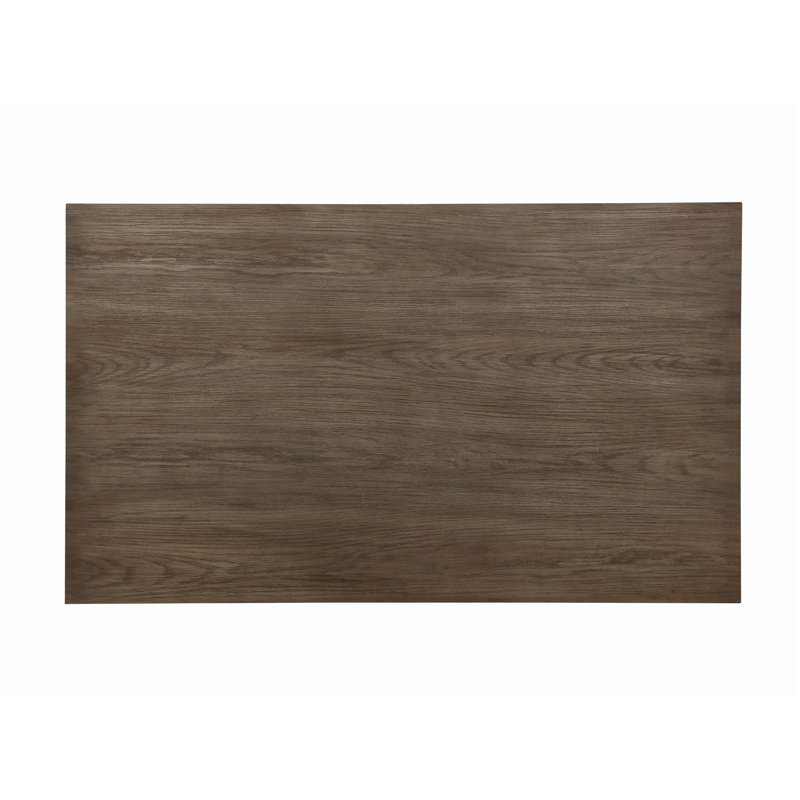 Wire Brushed 1pc Dining Table, Brown