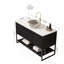 Meuble-lavabo autoportant 48 po avec 3 portes et tablette ouverte 48 po