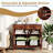 Coffee Bar Cabinet With 2 Drawers And 1 Open Compartment