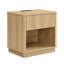 Table de chevet avec prise et port USB, table de chevet moderne avec station de charge et tiroir de rangement, conception moderne pour les petits espaces