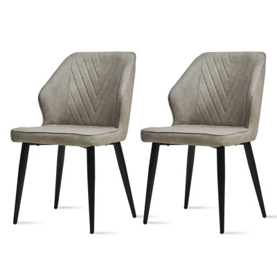 47cm H Upholstered Metal Side Chair