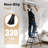 3 Step Ladder, 3 Step Stool For Adults, 3 Step Ladder Folding Step Stool With Cushioned Handle Step Ladder With Wide Anti-Slip Pedal Ergonomic Design,Black