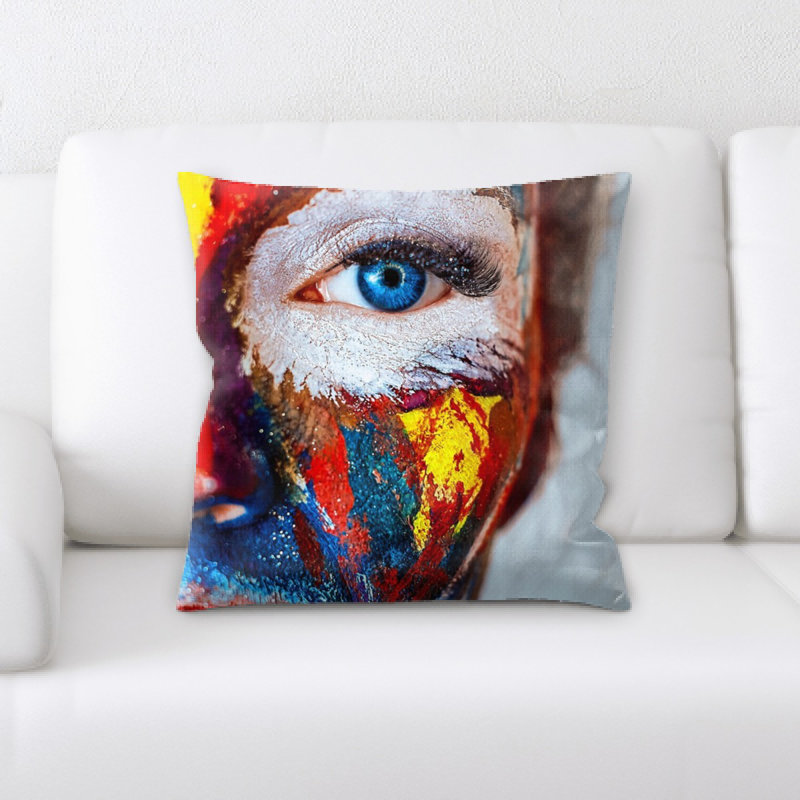 Coussin décoratif paint