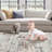 Modern Abstract Non Slip Washable Area Rug(Brown)-69700134