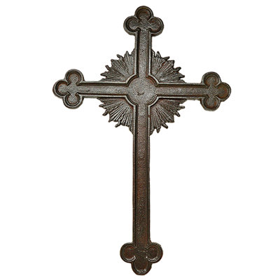 Cast Iron Cross Featuring Sun Blaze Backing