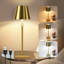 1-Light Gold Metal Table Lamp – 5W Wireless Dimmable Bedside Lamp for Bedroom