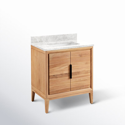 Aliso 30" Carrara Marble Single Bathroom Vanity