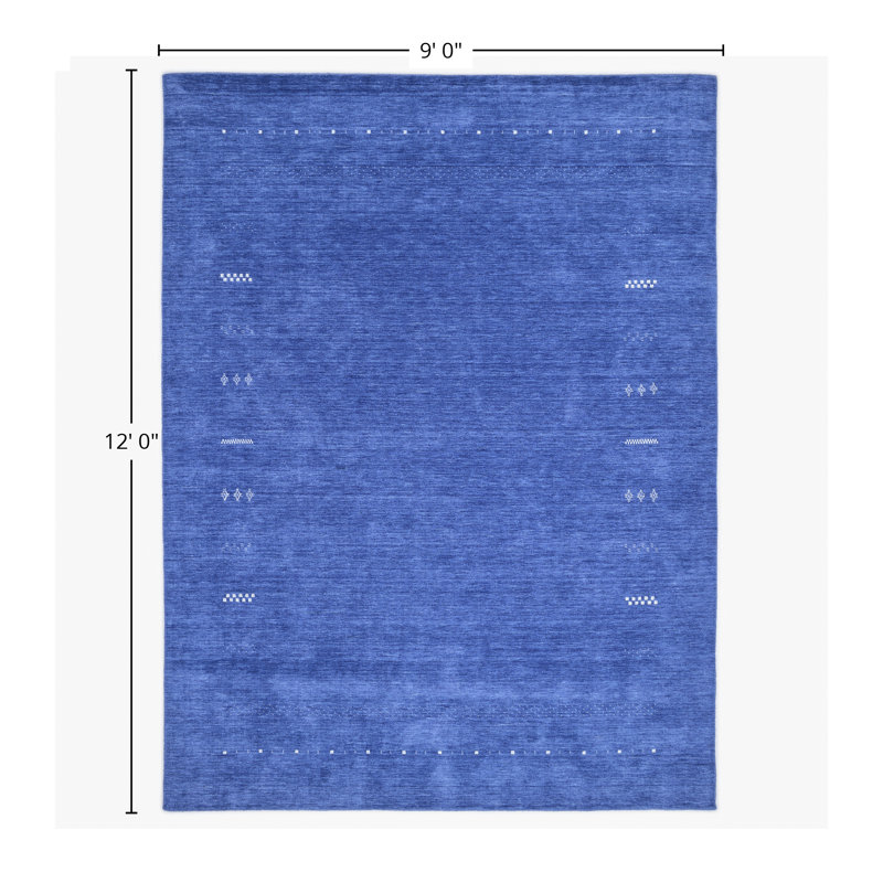 Hartford Area Rug in Blue, Rectangle 9' x 12'