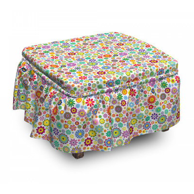 Box Cushion Ottoman Slipcover