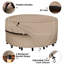 Housse de table ronde et de chaise ronde pour l'extérieur, housse de meuble imperméable 600D - l 55 po x H 28 po-2028023027