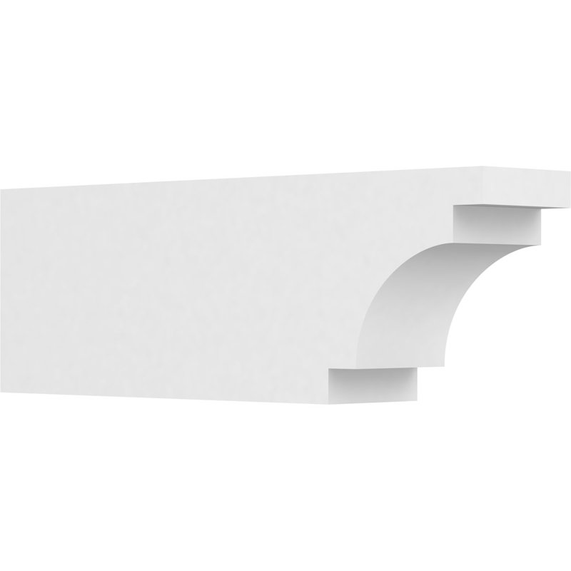 6"W x 10"H x 30"L Standard Mediterranean Architectural Grade PVC Rafter Tail, 10"H x 6"W x 30"D