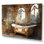 «Bathroom Golden Luxe III» - Art mural encadré pour salle de bain