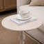 Table d'appoint ronde vintage en métal, table de chevet décorative, table basse multifonctionnelle pour petits espaces intérieurs et extérieurs (salon, chambre, terrasse).
