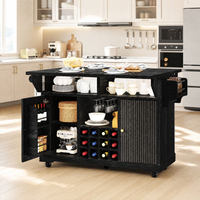 142.5 cm W Kitchen Cart with Top