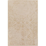 Hoboken Wool Oriental Area Rug in Tan/Gray