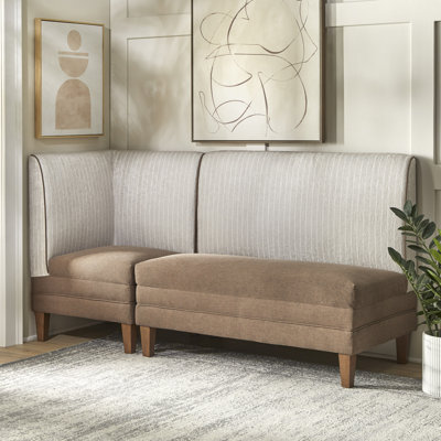 Carissia 2-Piece Fabric Upholstered Bench Set