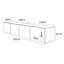 Colgante Unfinished TV Stand for TVs up to 88" with Fireplace Included-129423018