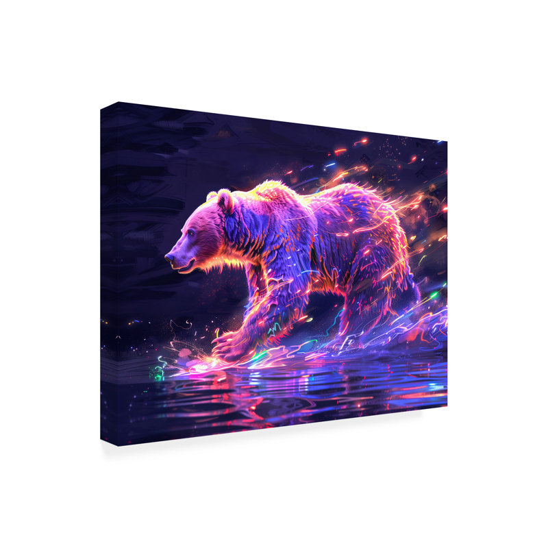 Art sur toile «Grizzly 2», H 14 po x l 19 po