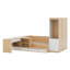 Lit plateforme avec tiroirs, tablettes, bureau et garde-robe-2119112201