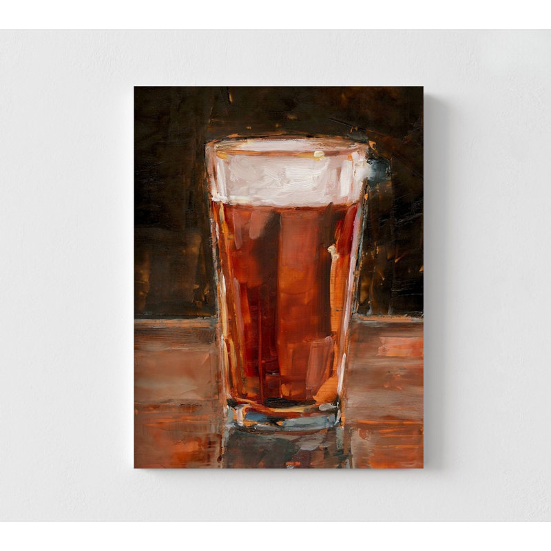 Une autre ronde I par Ethan Harper, reproduction de peinture Amber Ale Beer, impression d'affiche en verre de bière, décor de brassage de bière, idée de cadeau d'amant de bière