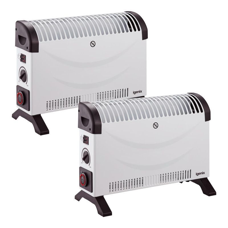 Igenix 2000W Covector Heater with 24 Hour Timer White Pack of 2