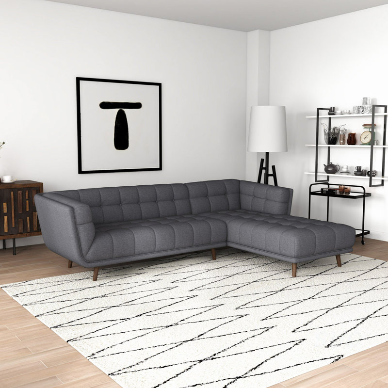 Canapé modulaire gris pour salon moderne
