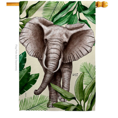 Double Sided 40 in. H x 28 in. W Polyester Animal House Flag