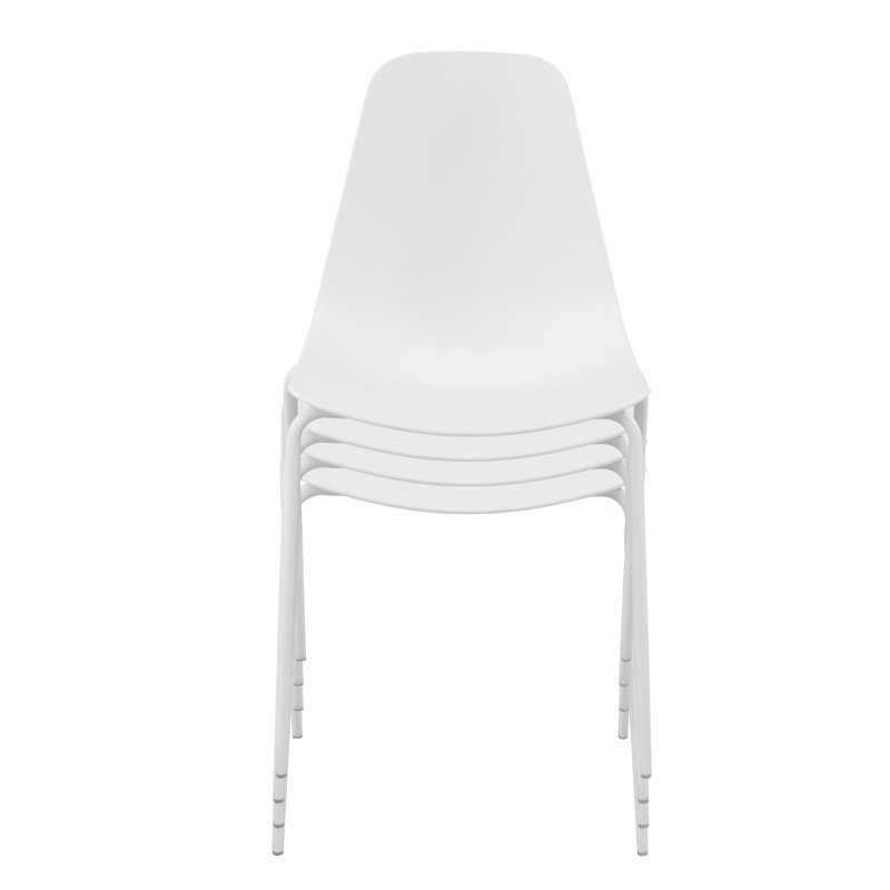 Isla Stackable Dining Chair (Set Of 4), White
