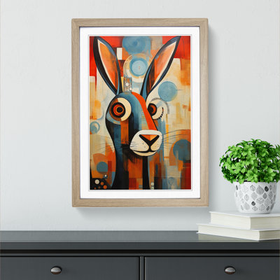 Hare Constructivism Art - Framed Print
