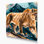 «Big Cats Mountain Mountain», art mural sur toile brune