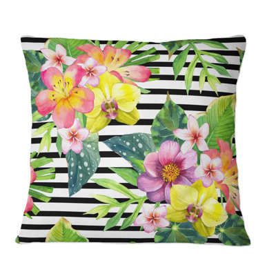 Floral Throw Pillow