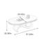 Élégante table basse ovale en ardoise Creative-128963503