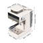 Espresso Coffee Machine with Integrated Coffee Grinder and Milk Frother