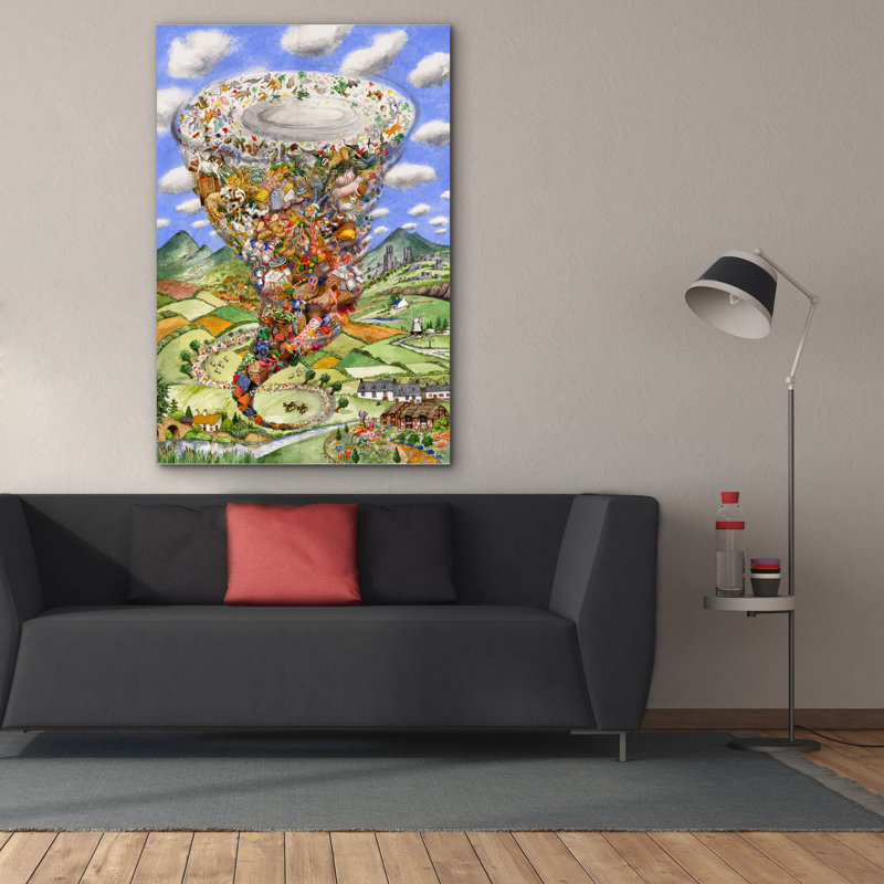  «Tornado» par Gale Pitt, art mural sur toile, 40 po x 60 po, H 60 po x l 40 po