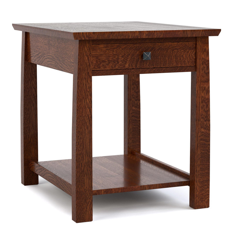 Highlands Solid Wood End Table, Onondaga