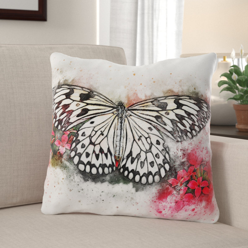 Dietrick Reversible Throw Pillow, Microsuede, Indoor