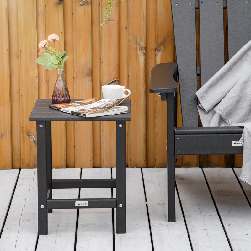 Table d'appoint en plastique, Noir