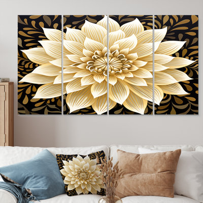 Erin - Dahlia Wall Art Canvas 4 Piece