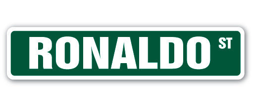 Plaque de rue très résistante en plastique 4 po x 18 po Ronaldo