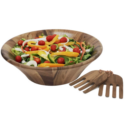 Millwood Pines Molloy Wood Salad Bowl
