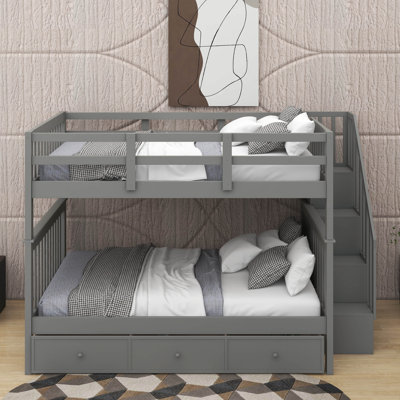 Full Over Full Bunk Bed With Drawer