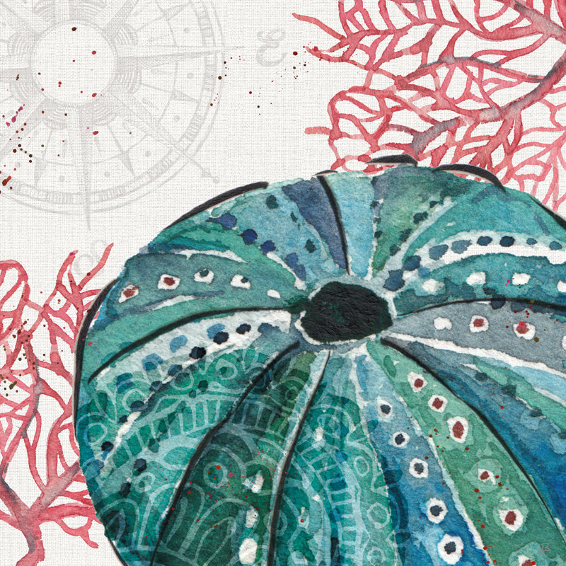 Reproduction d'art sur toile tendue "Ocean Finds X III" par Daphne Brissonnet, H 30 po x l 30 po