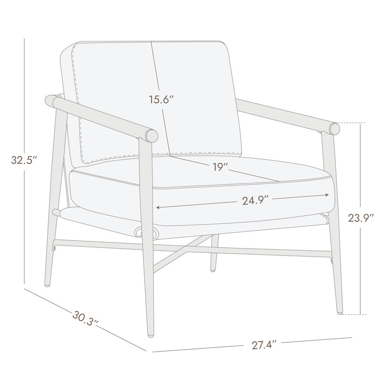 Fauteuil Bleechington, Beige