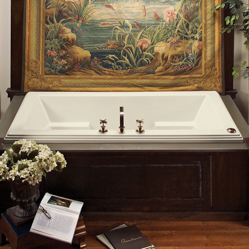 MTI Solutions 71.625" Whirlpool Bathtub, White