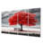 Ensemble de 4 pièces Red Tree Symphony In Winter I On