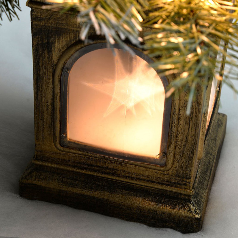 3.94' H Lighted Artificial Spruce Christmas Tree