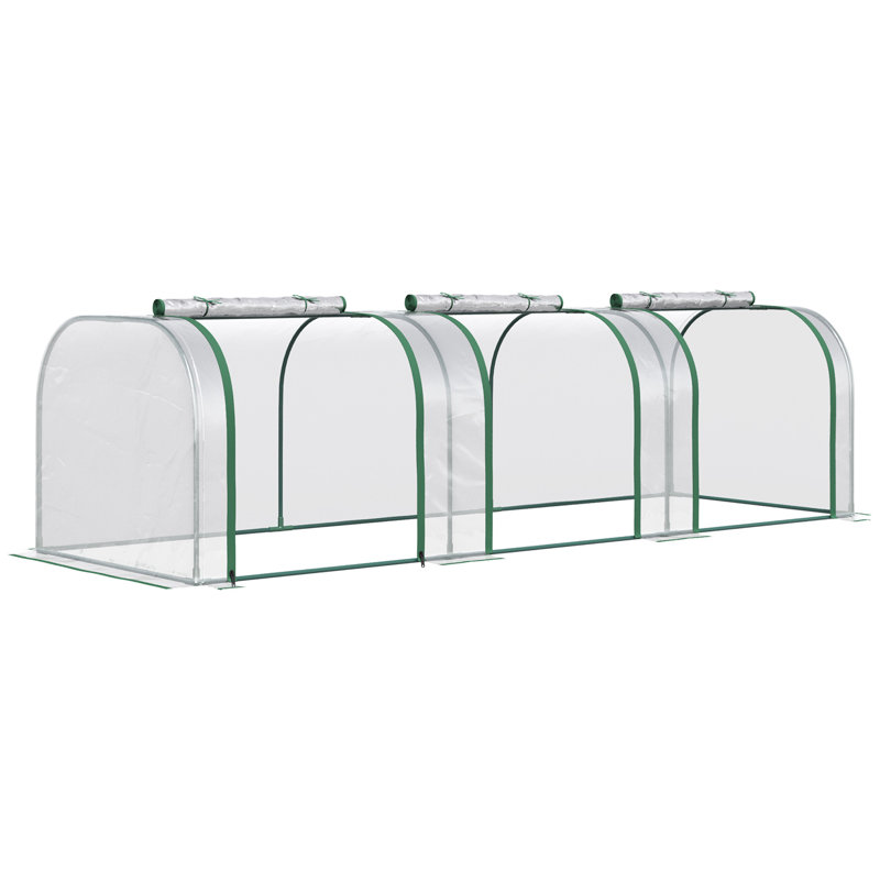 Mini serre Outsunny 10 pi x 3 pi x 2,5 pi