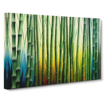 Colourful Bamboo Forest Vol.1 - Wrapped Canvas
