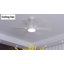 Ventilateur de plafond 46/52 po à 6 pales avec lumières et moteur à courant continu silencieux à intensité variable 3 couleurs 6 vitesses pour le salon-146014482-146014483